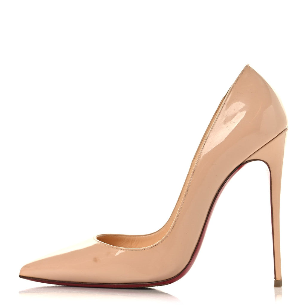 CHRISTIAN LOUBOUTIN PATENT SO KATE PUMP NUDE NUDE