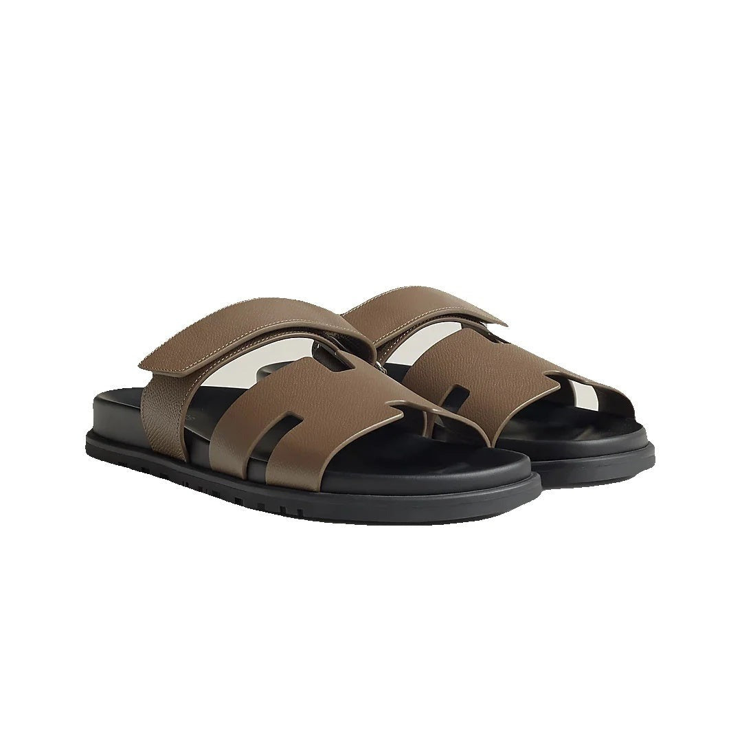Hermès Chypre Sandal Beige - Etoupe/Taupe