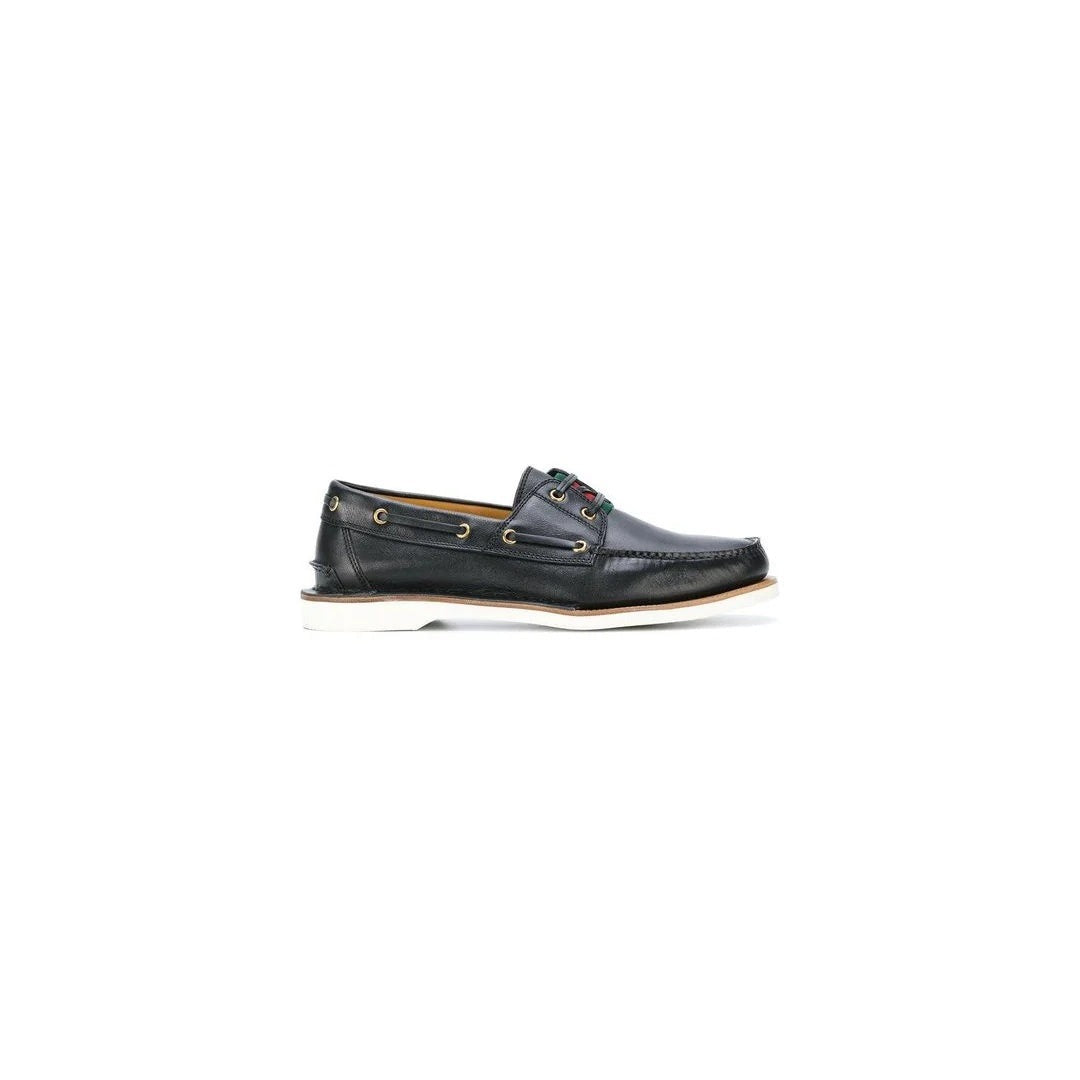 Gucci Boat Shoes - Black