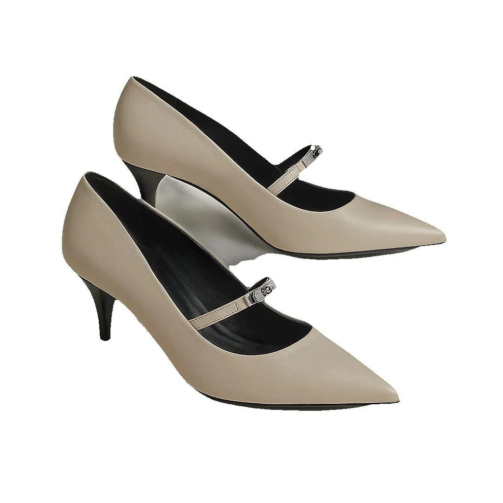 Hermès Majeste 60 Pump - Beige/Taupe