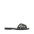 Saint Laurent Tribute Flat Sandals - Black (studded)