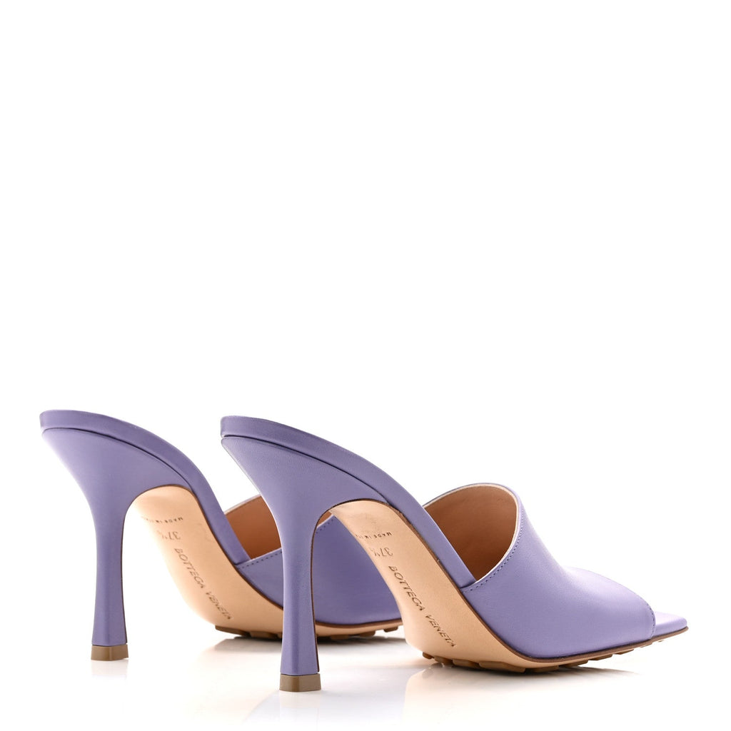 BOTTEGA VENETA LAMBSKIN STRETCH MULE SANDALS PINK