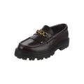 Celine Elegant Leather Flats Buff - Burgundy