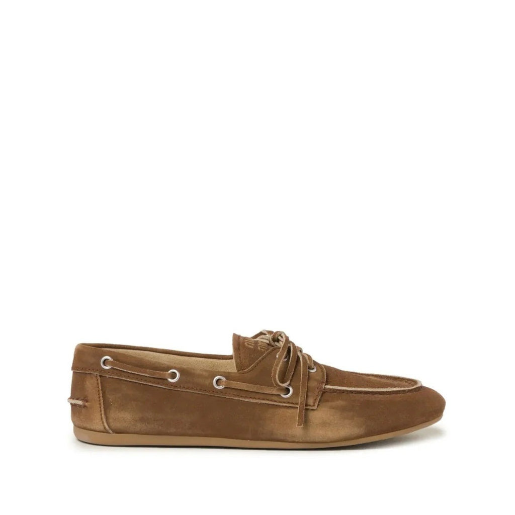 Miu Miu Suede Loafers - Brown