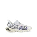 Balenciaga White Polyurethane Chunky Sneakers - White with graffiti
