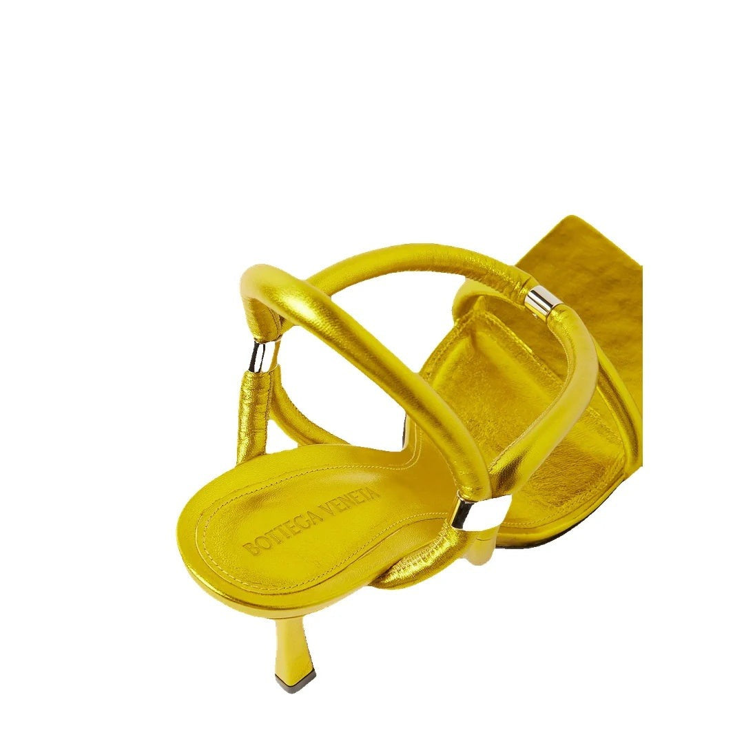 Bottega Veneta Exposed Heel Design To Wear Casual Sandals - Yellow