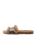 Louis Vuitton Monoglam Lock It Flat Mule - Brown Shearling