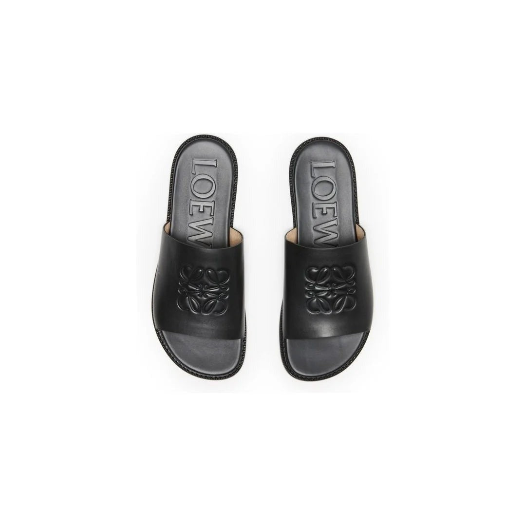 Loewe Sculptural Anagram Sandals - Black