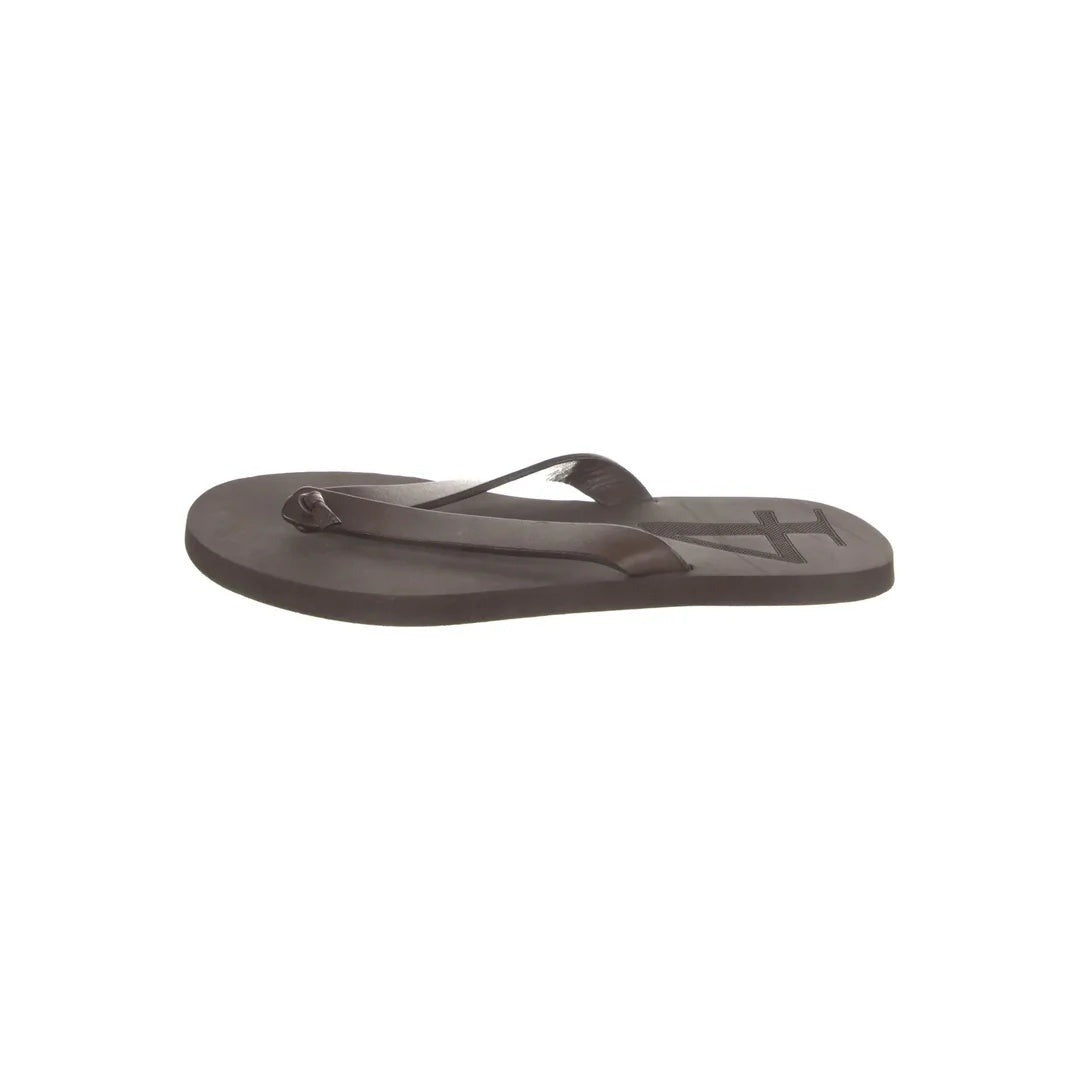 Bottega Veneta Sampieri Flat Thong Rubber Flip Flops - Brown