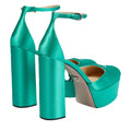 Prada Canvas Pumps - Green