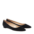 Manolo Blahnik Hangisi Flat Crystal-Buckle Ballet Flats - Black