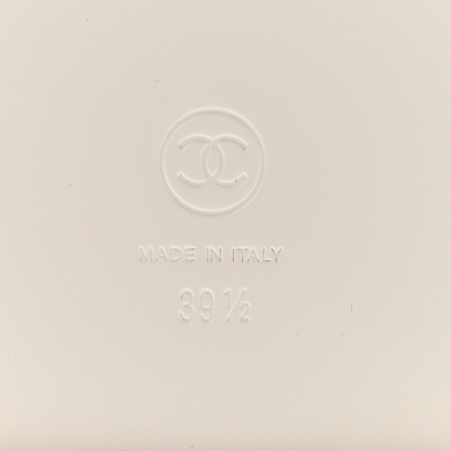 CHANEL LAMBSKIN QUILTED VELCRO DAD CHAIN CC SLIDE SANDAL WHITE