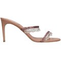 René Caovilla Satin Chandelier Heeled Mule 80 - Pink