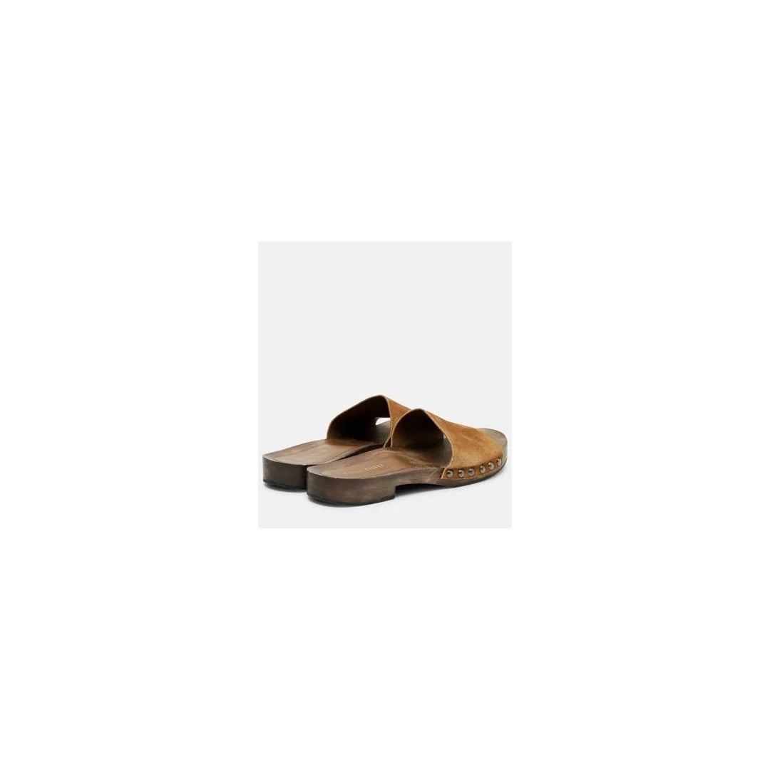 Miu Miu Suede Mules - Brown