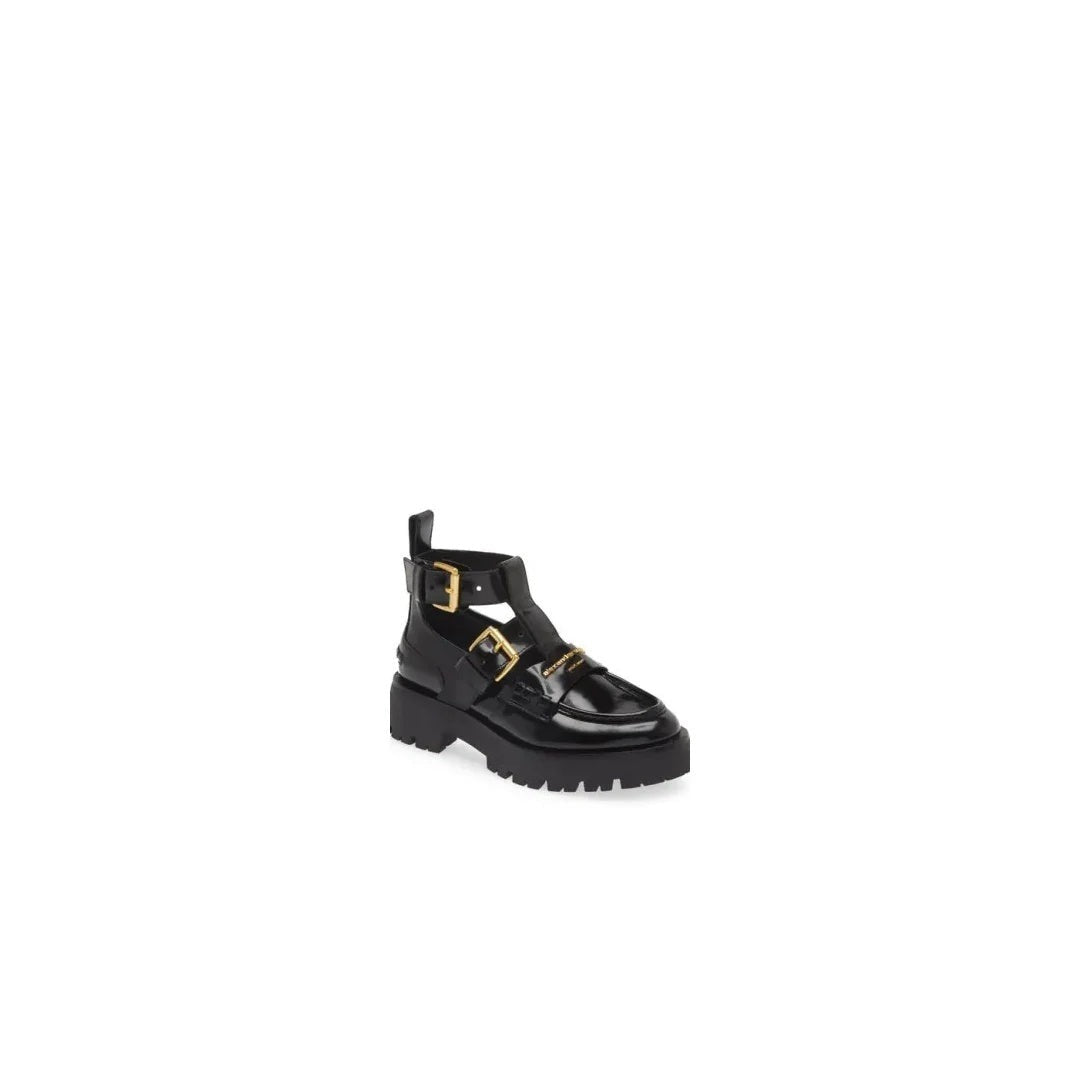 Alexander Wang Carter Ankle Boot Black - Black (different model - cutout buckle style)