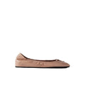 Valentino Garavani Contrast-Bow Ballet Flats - Pink/Nude