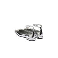 Prada Brushed Leather Ballerinas - Silver