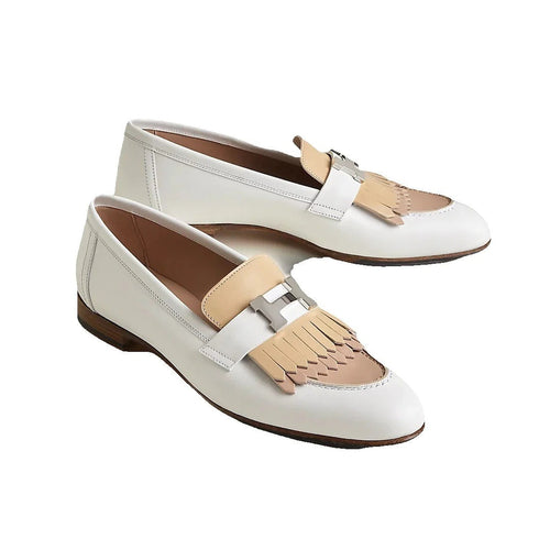 Hermès Royal Loafer - White/Beige