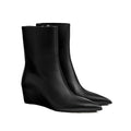 Hermès Lisa 55 Ankle Boot - Black wedge pointed-toe