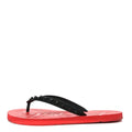 Christian Louboutin Loubi Donna Spike Flip Flops - Red/Black