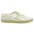 Saint Laurent Classic SL/06 Embroidered Sneakers - White with Gold Embroidery