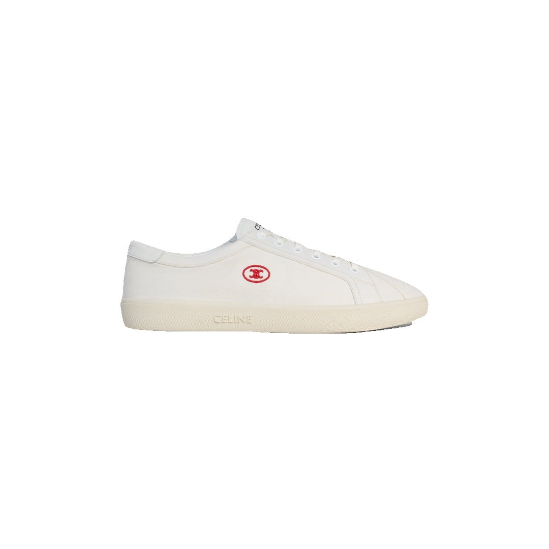 Celine Low Top Sneaker with Triomphe - White