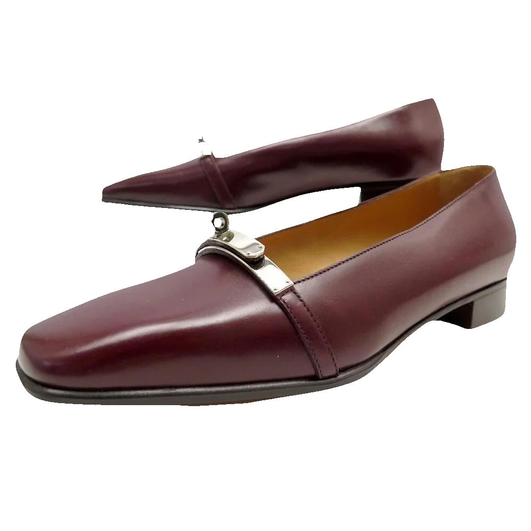 Hermès Majeste 60 Pump - Burgundy