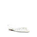 René Caovilla Cinderella Embellished Pump - White (flat, different model)