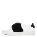 Givenchy Calfskin Mink Fur Urban Street Sneaker White - White/Black