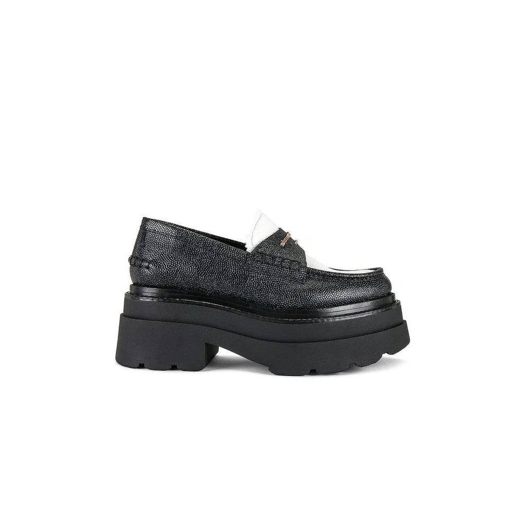 Alexander Wang Carter Lug Sole Loafer Black - Black/White