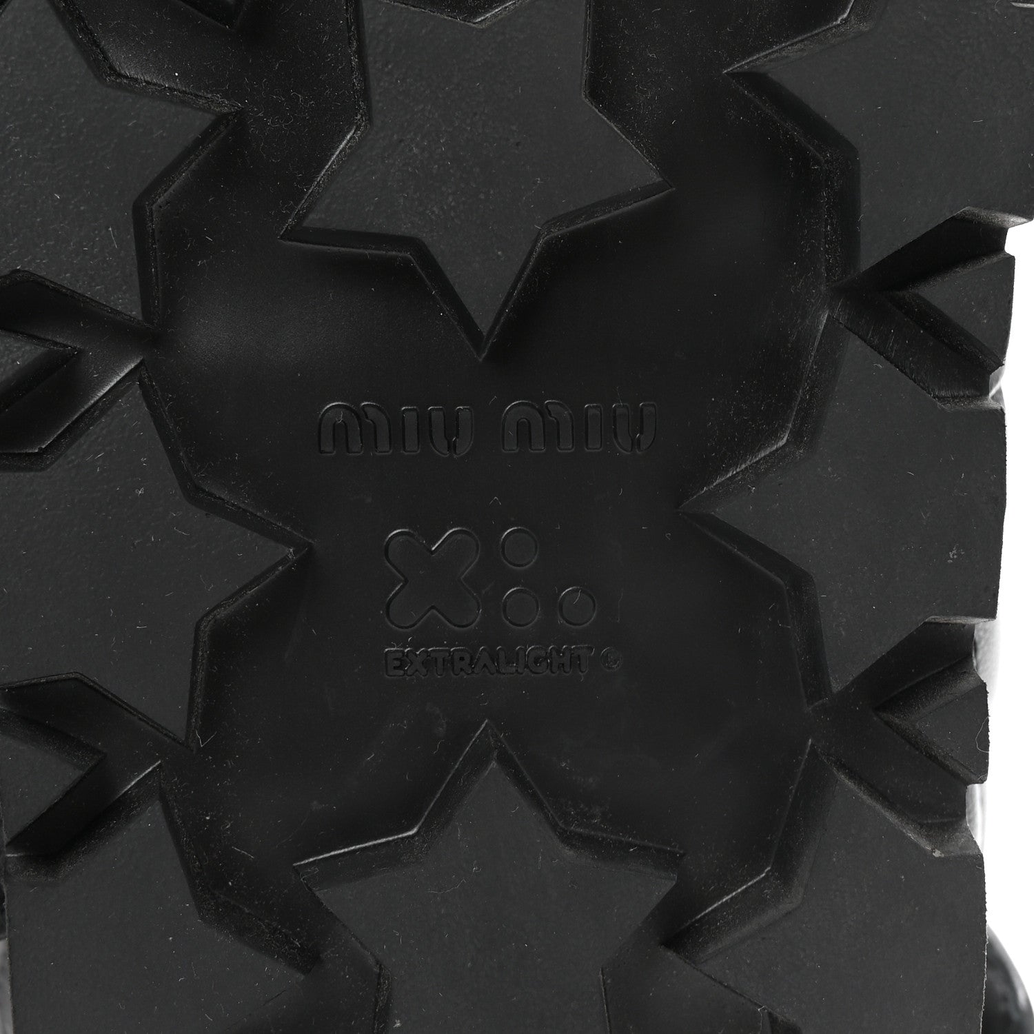 MIU MIU NAPPA MATELASSE SPORTY SANDAL BLACK