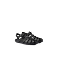 Prada 90mm Stride Suede Platform Fisherman Sandals - Black