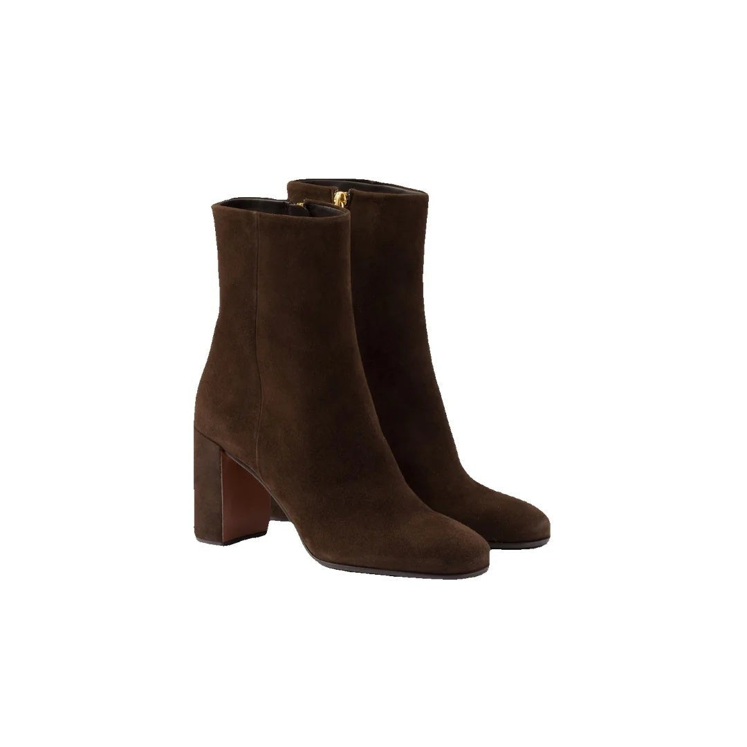 Prada Made - Dark Brown (suede ankle boots)
