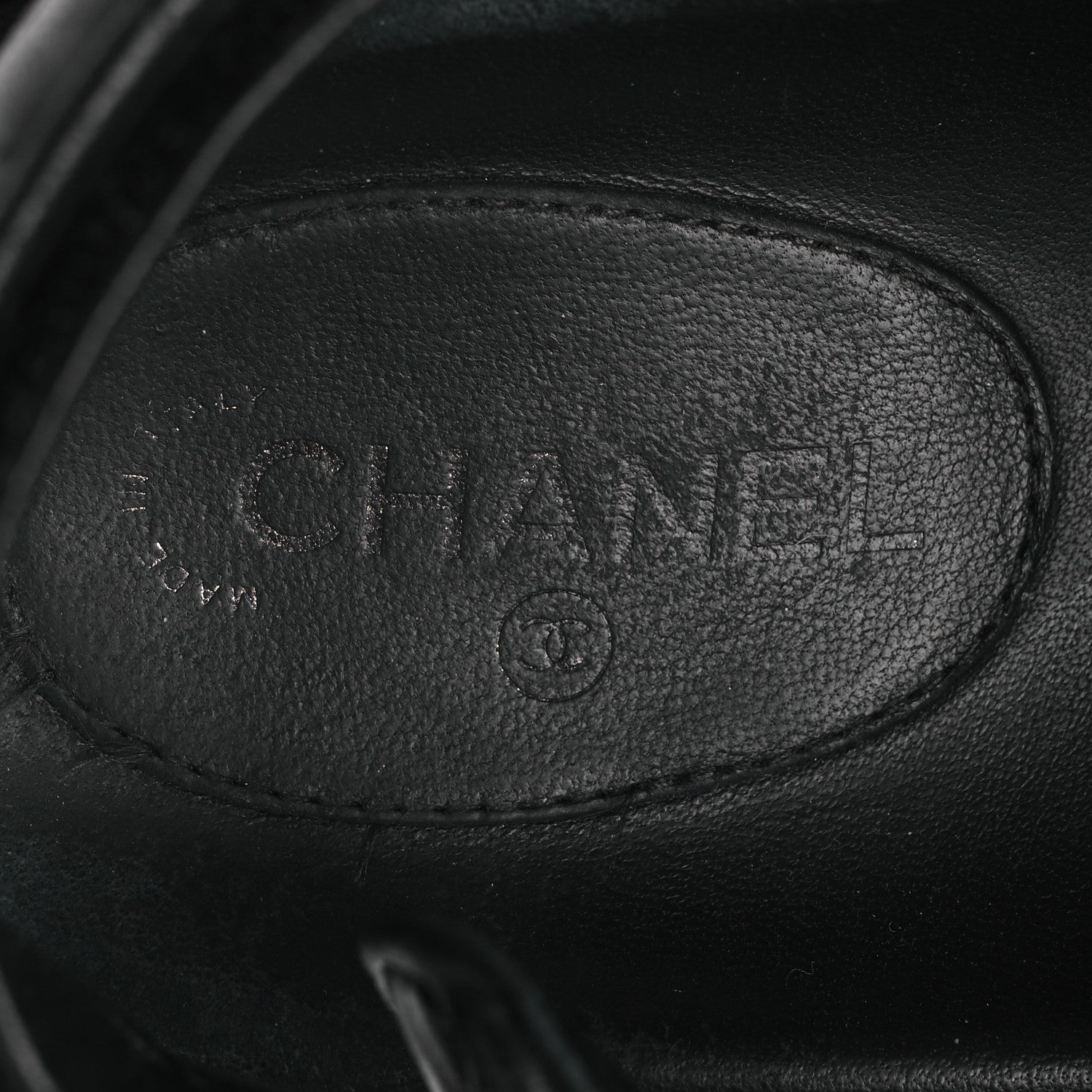 CHANEL DAD SANDALS LAMBSKIN SO BLACK