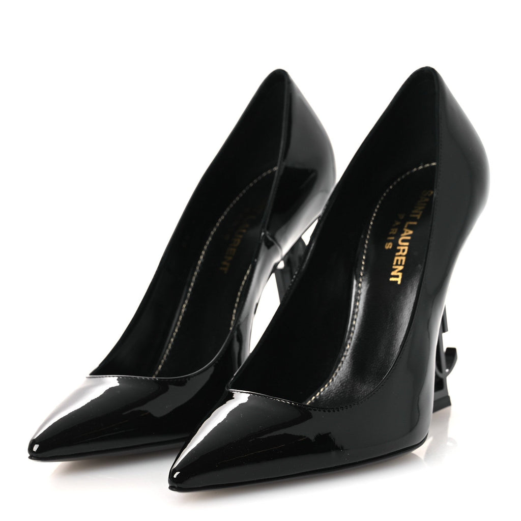 SAINT LAURENT OPYUM PUMPS PATENT BLACK