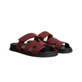 Hermès Chypre Sandal - Burgundy