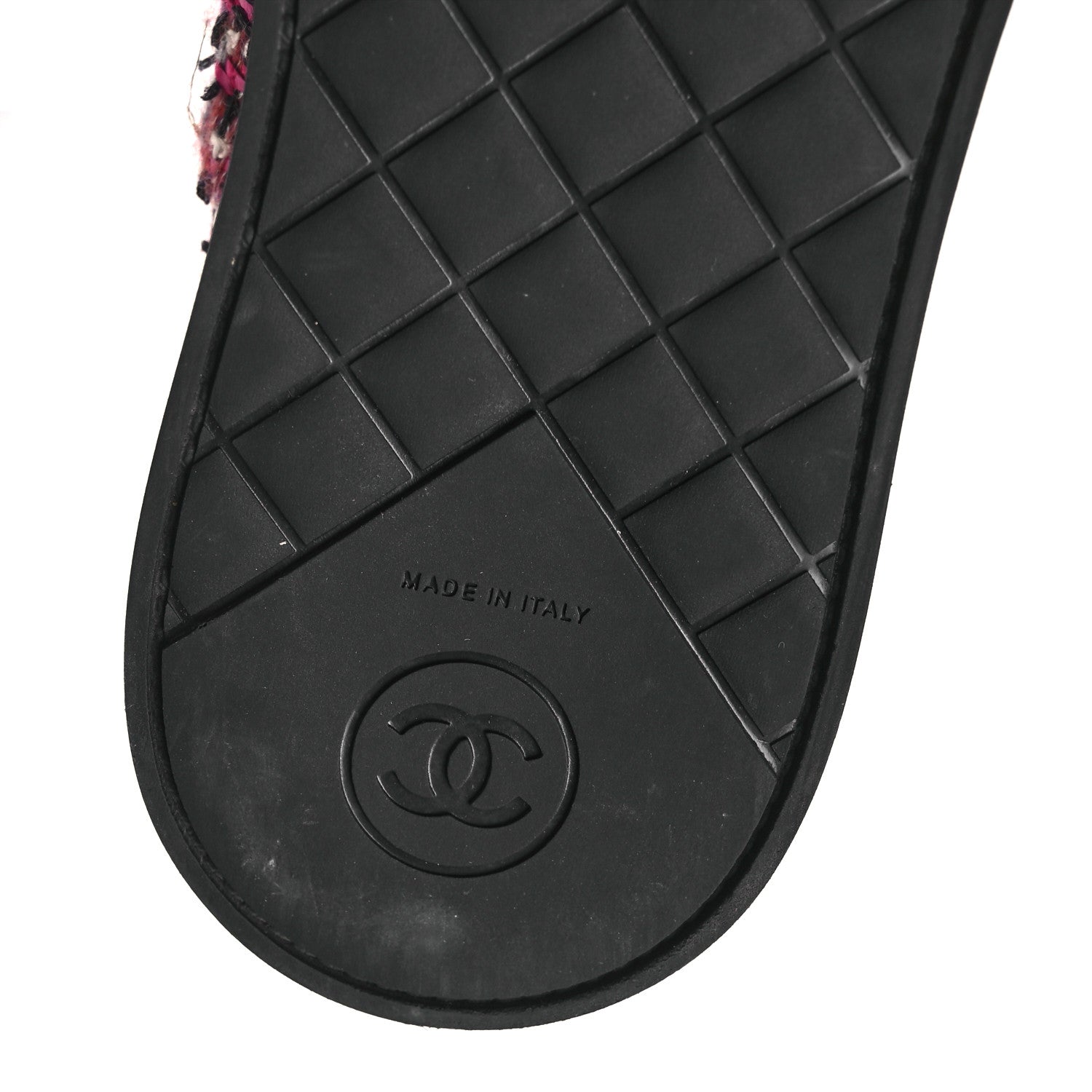 CHANEL TWEED GROSGRAIN SEQUIN PEARL LACE UP SNEAKER BLACK