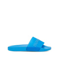 Burberry Logo Slides Blanc - Blue