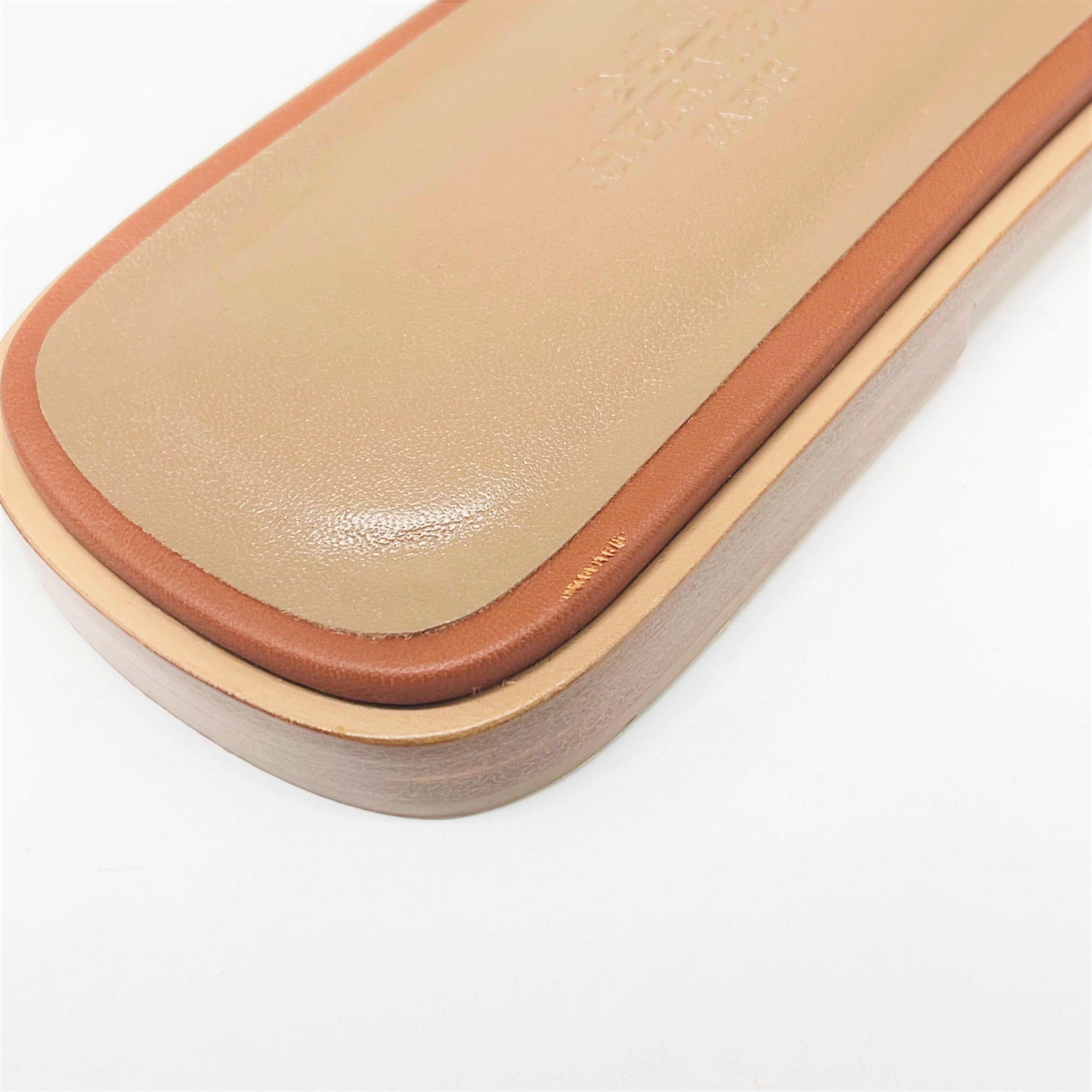 HERMES ORAN SANDAL GOLD