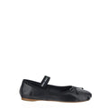 Miu Miu Ruffled Suede Ballerinas - Black (different model with buckle)