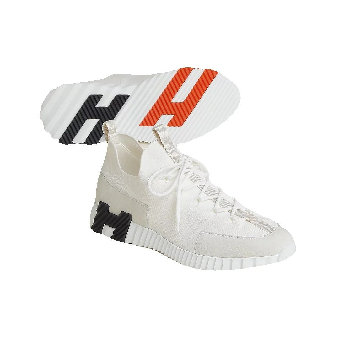 Hermès Lift Slip-On Sneaker - White/Black