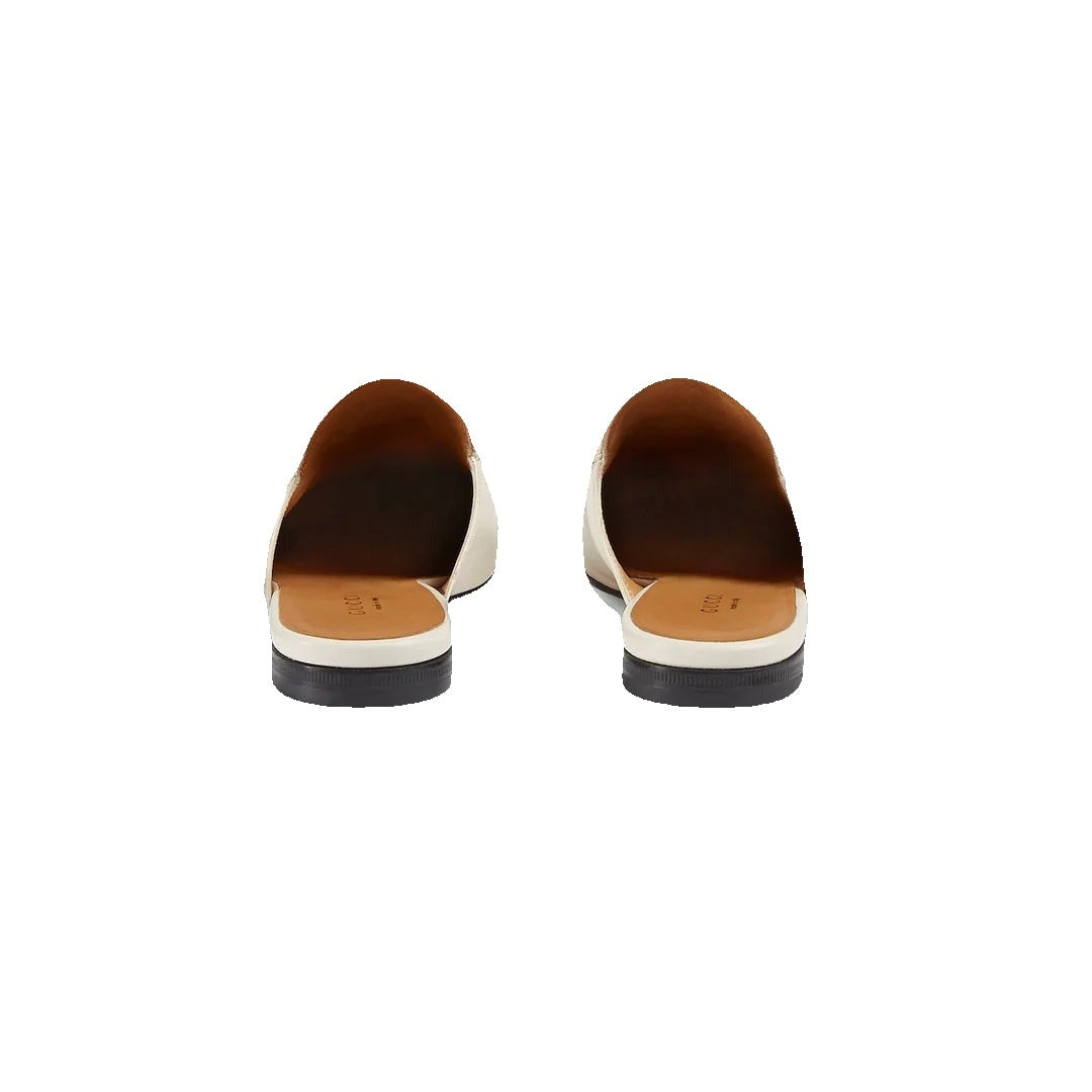 Gucci Glitter Princetown Slippers - White