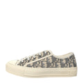 Christian Dior Canvas Oblique Walk'n'Dior Low Top Sneaker Framboise - Grey
