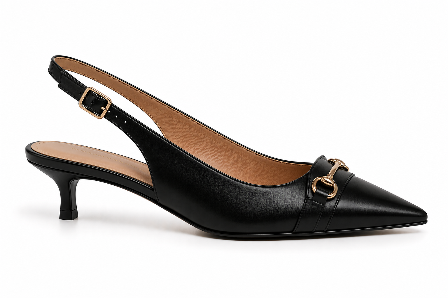 Roziera Black Eric Kitten Heel