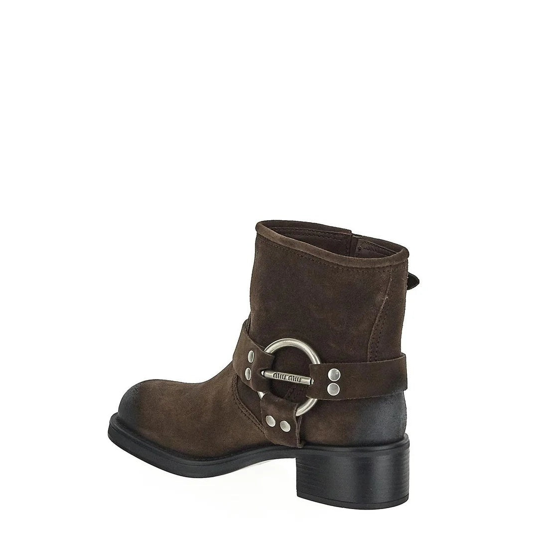 Miu Miu Stivaletti Ankle Boot - Brown