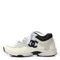 Chanel Calfskin CC Sneaker Brown - White/Grey