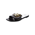 Givenchy Bow Leather Slides - Black