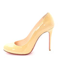 CHRISTIAN LOUBOUTIN PATENT FIFI PUMP NUDE