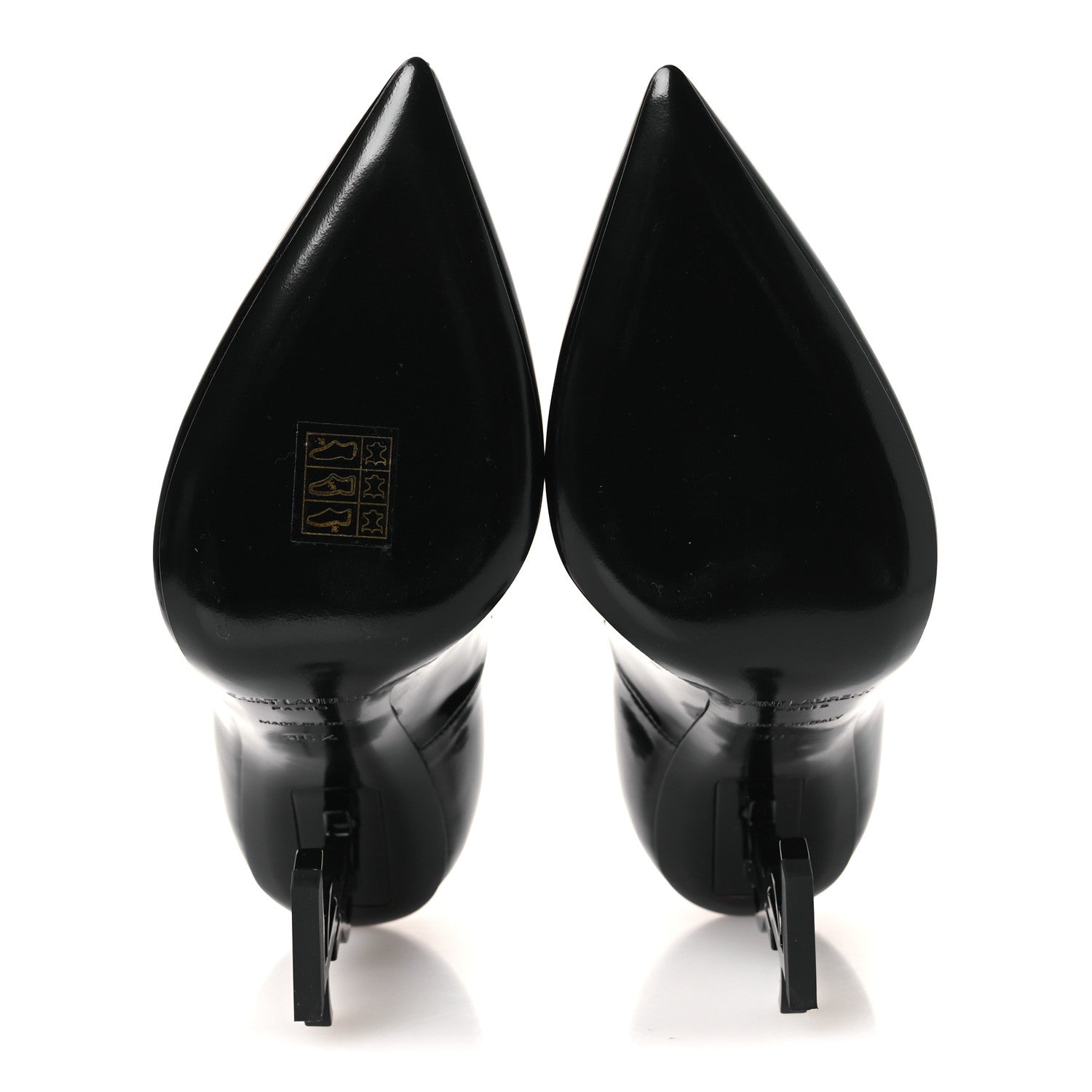 SAINT LAURENT OPYUM PUMPS PATENT BLACK