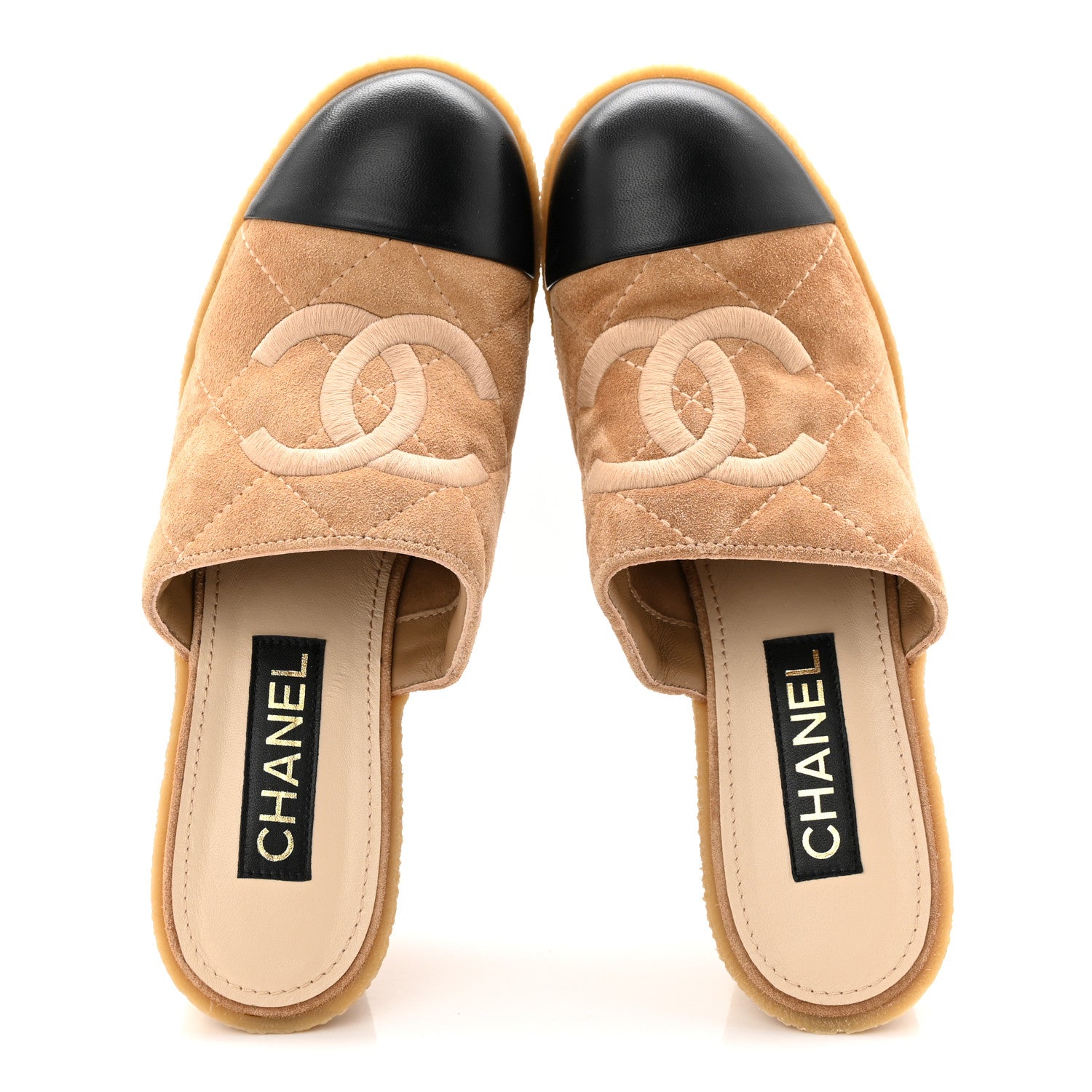 MIU MIU SUEDE MULES BEIGE